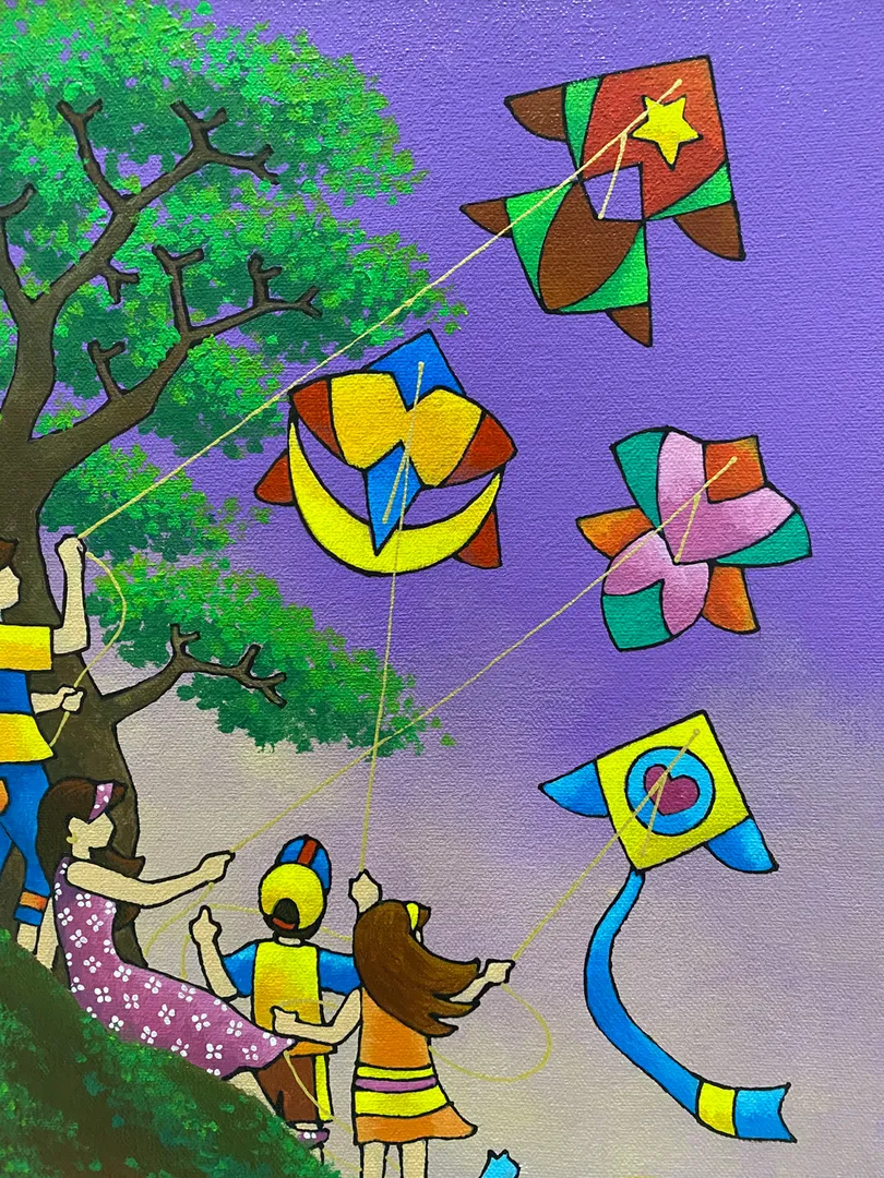 Aggregate more than 140 kite festival drawing competition super hot